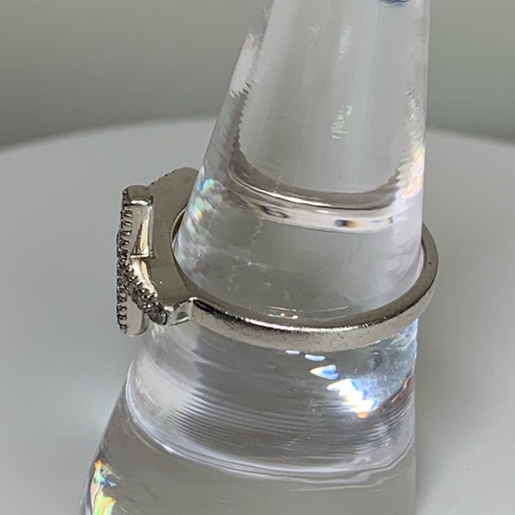 Silpada Sterling Silver & CZ 11.5mm Cross Ring Size 7.5 - Picture 12 of 13